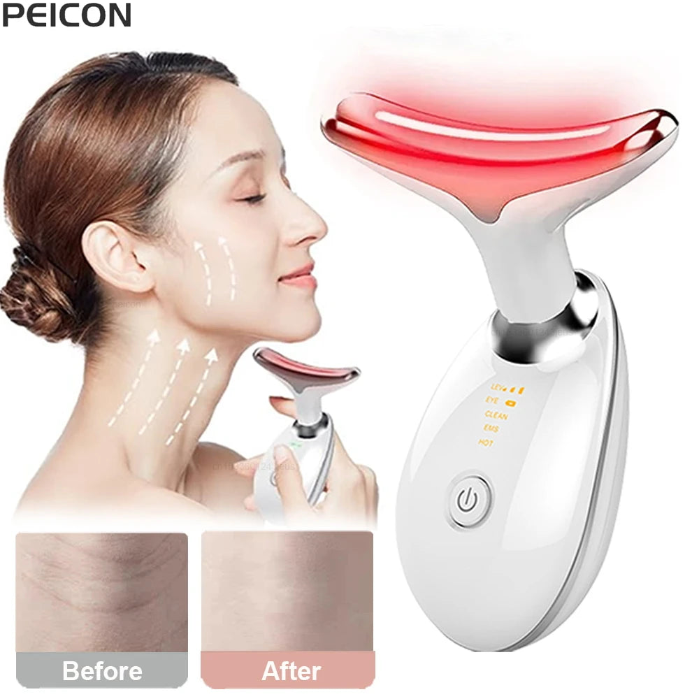 FACIAL MASSENGER - LED LIGHT THERAPY (3 COLORS)